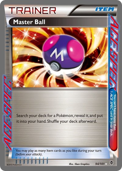 Master Ball (Plasma Blast) Medium Play Foil