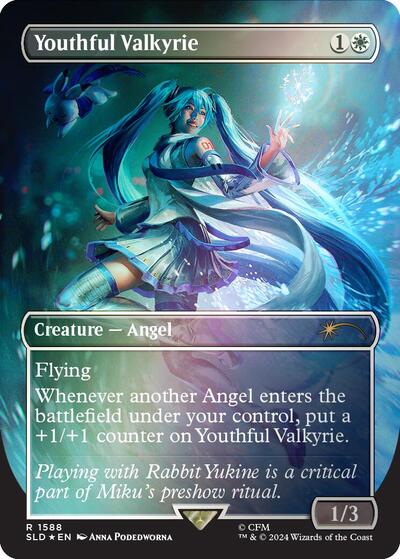 Youthful Valkyrie (Rainbow Foil) (Secret Lair) Light Play Foil