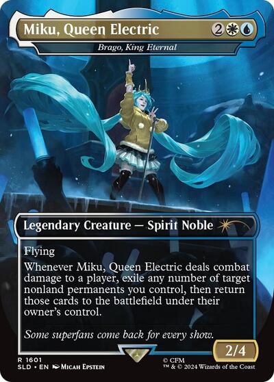 Miku, Queen Electric - Brago, King Eternal (Secret Lair) Light Play