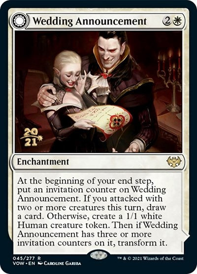 Wedding Announcement // Wedding Festivity (Promos: Prerelease Cards) Light Play Foil