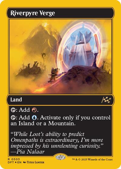 Riverpyre Verge (First-Place Foil) (Aetherdrift) Light Play Foil