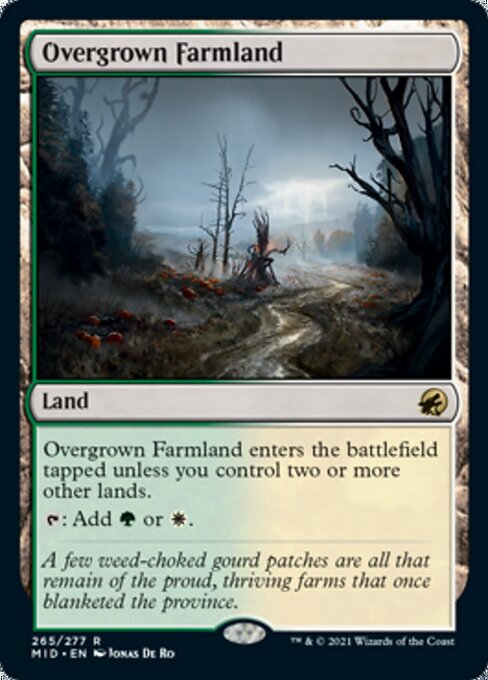 Overgrown Farmland (Innistrad: Midnight Hunt) Light Play