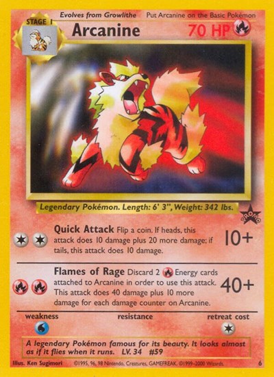 Arcanine (WoTC Promo) Light Play