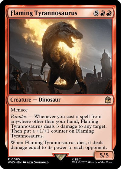 Flaming Tyrannosaurus (Universes Beyond: Doctor Who) Light Play