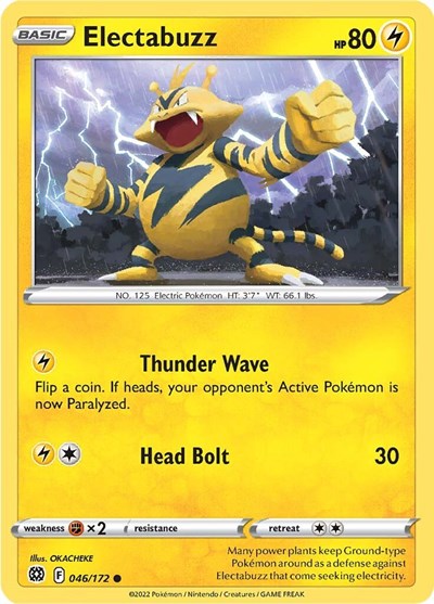 Electabuzz (SWSH09: Brilliant Stars) Light Play Reverse Holofoil