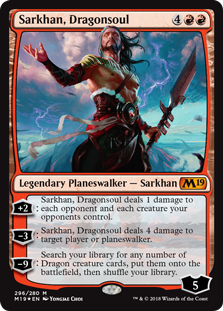 Sarkhan, Dragonsoul (Magic 2019 Core Set) Light Play Foil