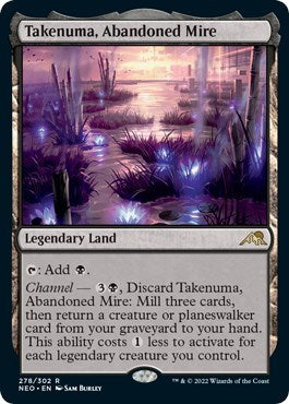 Takenuma, Abandoned Mire (Kamigawa: Neon Dynasty) Light Play