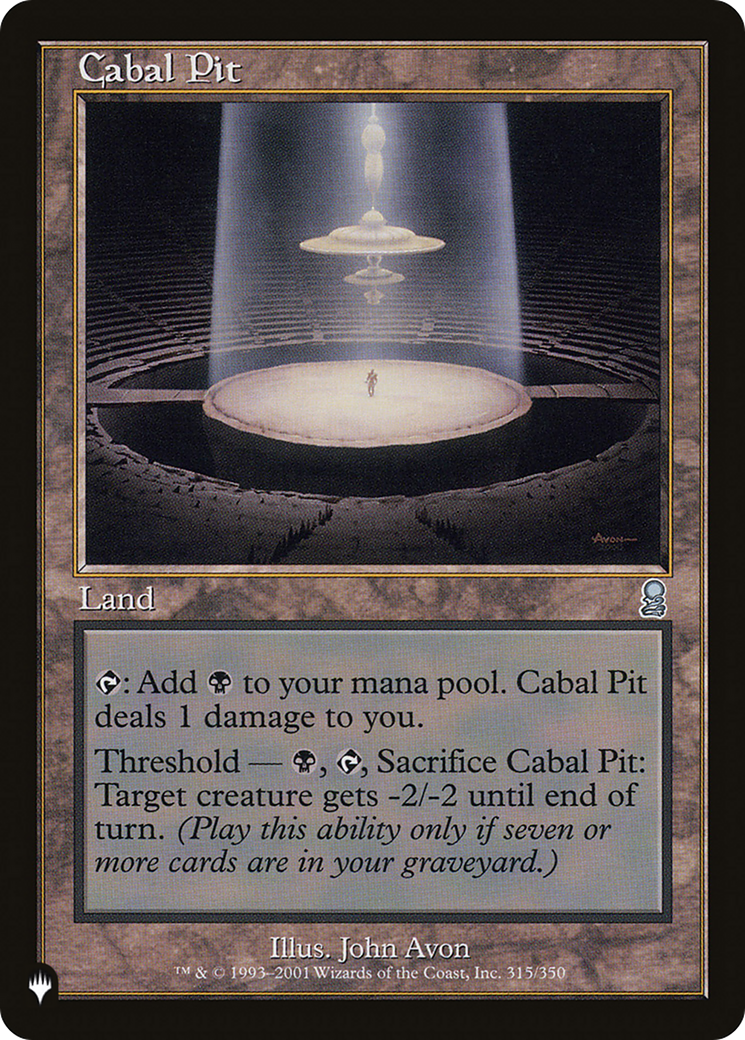 Cabal Pit [The List Reprints]