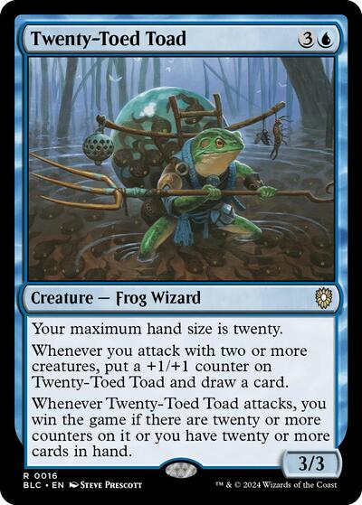 Twenty-Toed Toad (Commander: Bloomburrow) Light Play