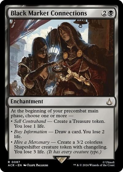 Black Market Connections (Universes Beyond: Assassin's Creed) Light Play Foil