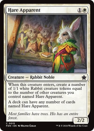 Hare Apparent (Foundations) Near Mint Foil