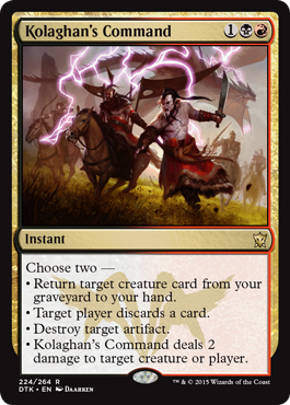 Kolaghan's Command (Dragons of Tarkir) Light Play