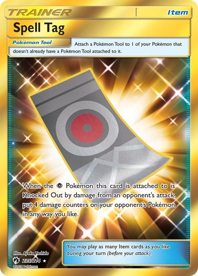 Spell Tag (Secret) (SM - Lost Thunder) Light Play Holofoil