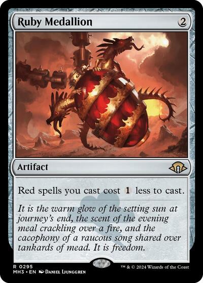 Ruby Medallion (Modern Horizons 3) Light Play Foil