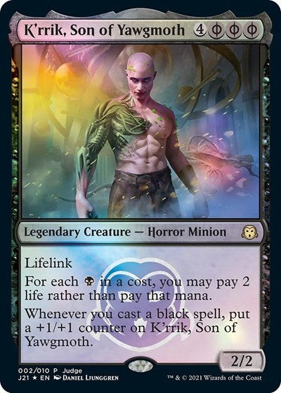 K'rrik, Son of Yawgmoth (Promos: Judge) Light Play Foil