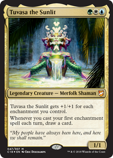 Tuvasa the Sunlit (Commander 2018) Light Play Foil