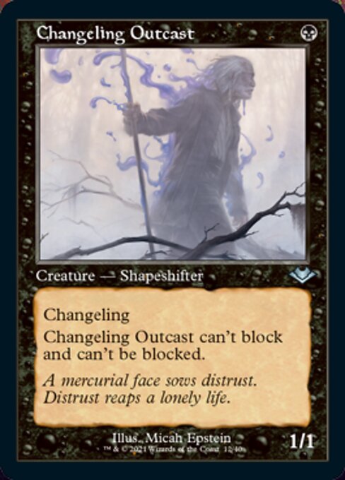 Changeling Outcast (Modern Horizons 1 Retro Frames) Light Play Foil