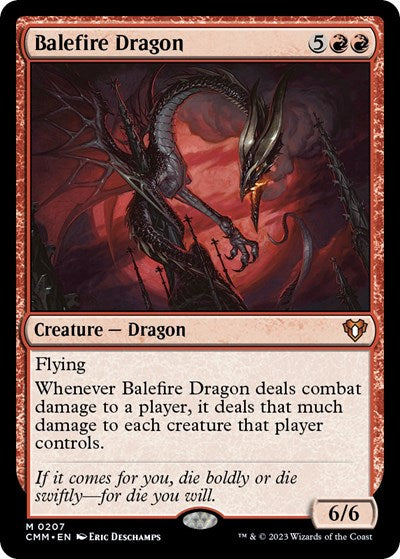 Balefire Dragon (Commander Masters) Light Play