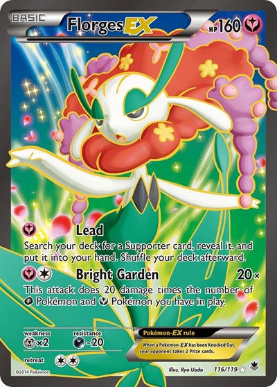 Florges EX (116 Full Art) (XY - Phantom Forces) Light Play Holofoil