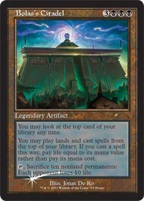 Bolas's Citadel (Retro Frame) (Promos: WPN and Gateway) Light Play Foil