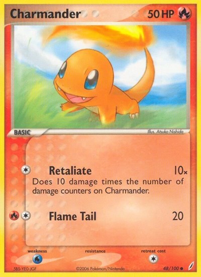 Charmander (Crystal Guardians) Medium Play