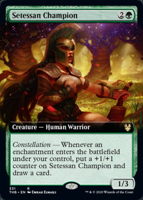 Setessan Champion (Extended Art) (Theros Beyond Death) Light Play Foil