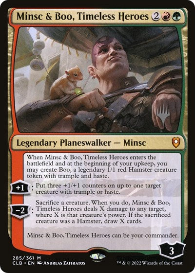 Minsc & Boo, Timeless Heroes (Promo Pack: The Lost Caverns of Ixalan) Light Play