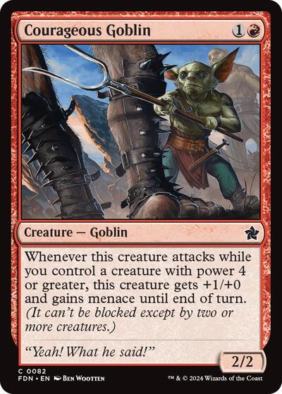 Courageous Goblin (Foundations) Near Mint Foil