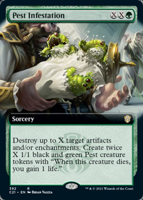 Pest Infestation (Extended Art) (Commander 2021 Strixhaven) Light Play