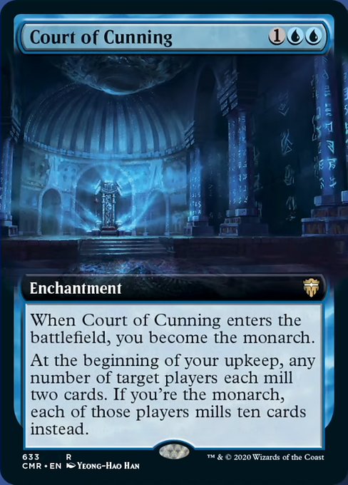 Court of Cunning (Extended Art) (Commander Legends) Light Play