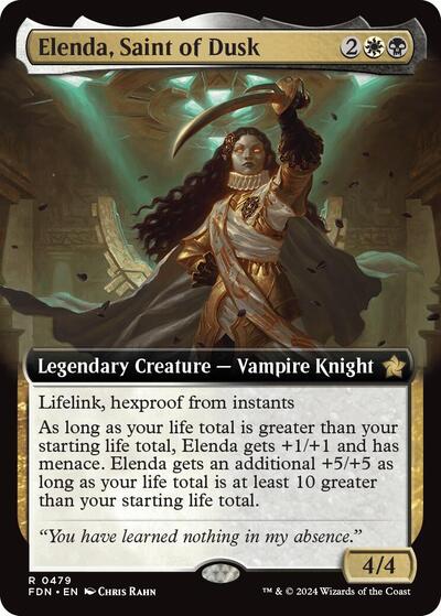 Elenda, Saint of Dusk (Extended Art) (Foundations) Light Play