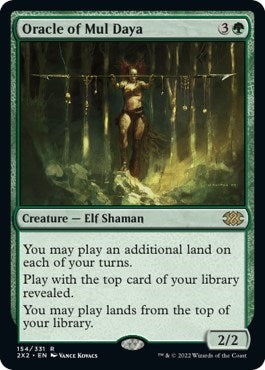 Oracle of Mul Daya (Double Masters 2022) Light Play Foil