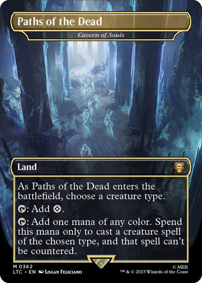 Paths of the Dead - Cavern of Souls (Commander: The Lord of the Rings: Tales of Middle-earth) Light Play