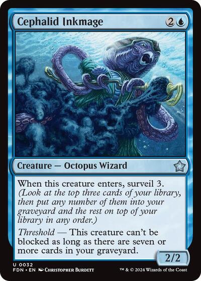 Cephalid Inkmage (Foundations) Near Mint Foil