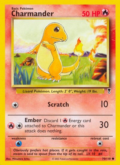 Charmander (Legendary Collection) Medium Play Reverse Holofoil