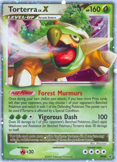 Torterra LV.X - DP09 (Diamond and Pearl Promos) Medium Play Holofoil