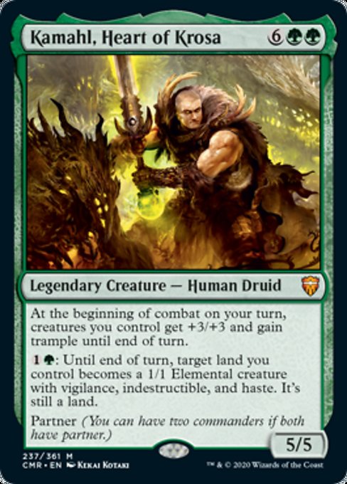 Kamahl, Heart of Krosa (Commander Legends) Light Play Foil