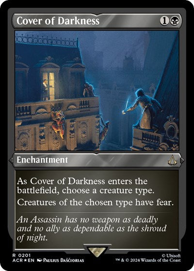 Cover of Darkness (Foil Etched) (Universes Beyond: Assassin's Creed) Light Play Foil