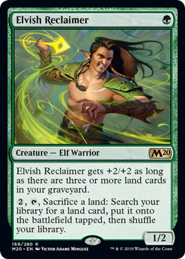 Elvish Reclaimer (Magic 2020 Core Set) Light Play