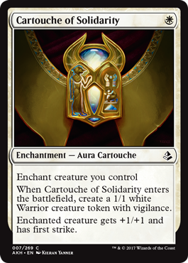 Cartouche of Solidarity (Amonkhet) Light Play Foil