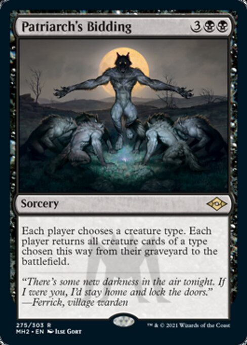 Patriarch's Bidding (Modern Horizons 2) Light Play Foil