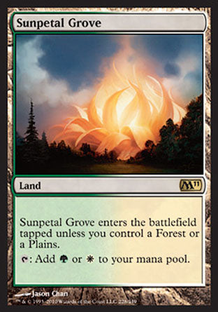 Sunpetal Grove (Magic 2011 Core Set) Light Play Foil