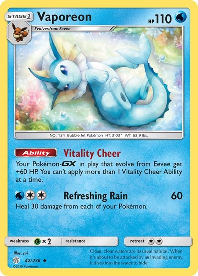 Vaporeon (SM - Cosmic Eclipse) Light Play