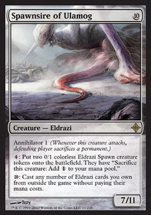 Spawnsire of Ulamog (Rise of the Eldrazi) Light Play