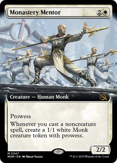 Monastery Mentor (Extended Art) (March of the Machine) Light Play Foil