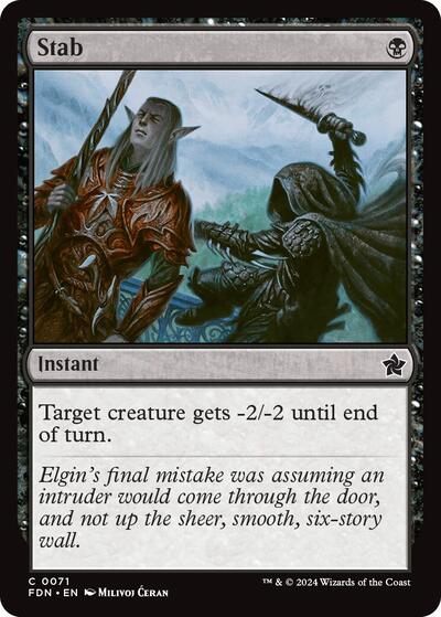 Stab (Foundations) Near Mint Foil