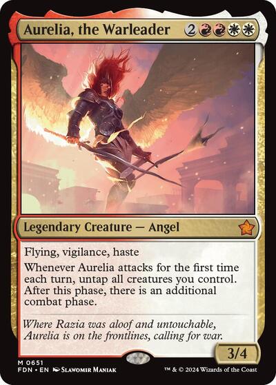 Aurelia, the Warleader (Foundations) Near Mint