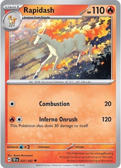 Rapidash (SV05: Temporal Forces) Light Play