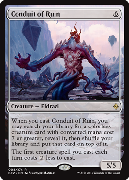 Conduit of Ruin (Battle for Zendikar) Light Play