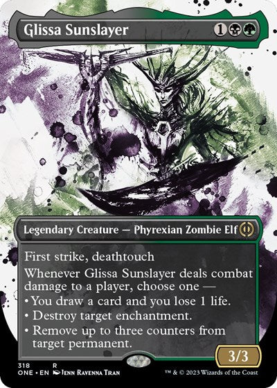 Glissa Sunslayer (Showcase) (Phyrexia: All Will Be One) Light Play Foil